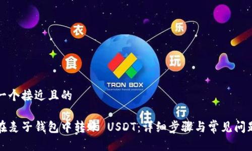 思考一个接近且的

如何在麦子钱包中转账 USDT：详细步骤与常见问题解答